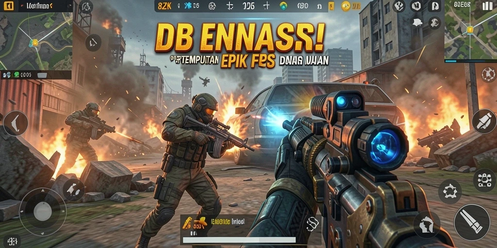 Tampilan gameplay 8ZK yang menegangkan dan penuh aksi.