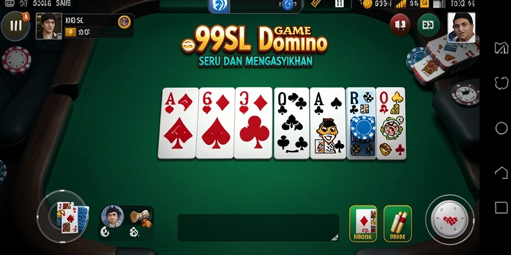 Tampilan gameplay menarik dari 99SL yang menampilkan aksi Domino.