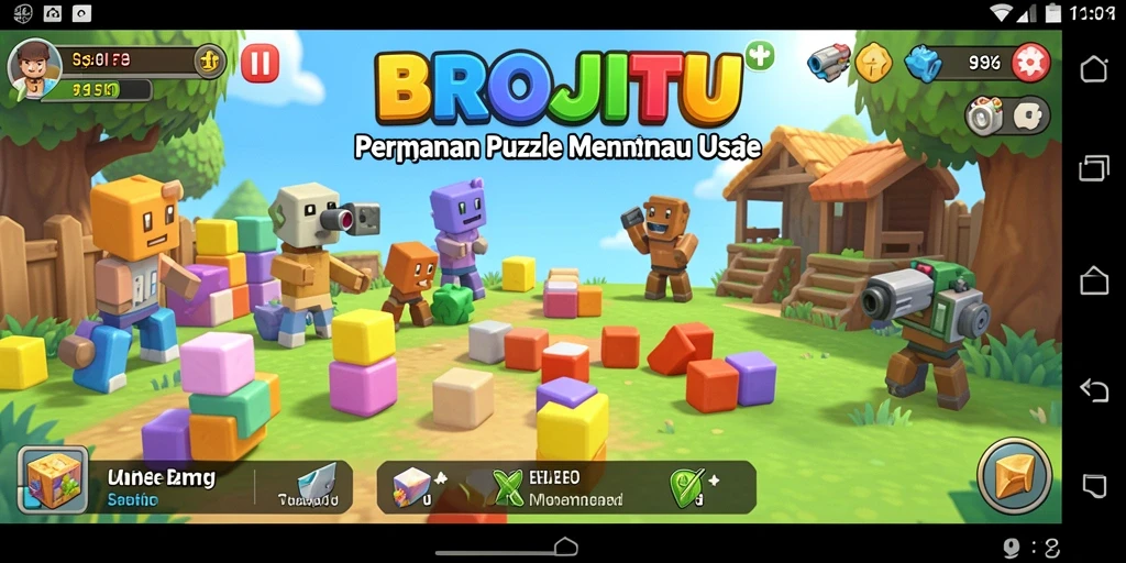 Screenshot BROJITU menampilkan gameplay seru dan penuh warna.