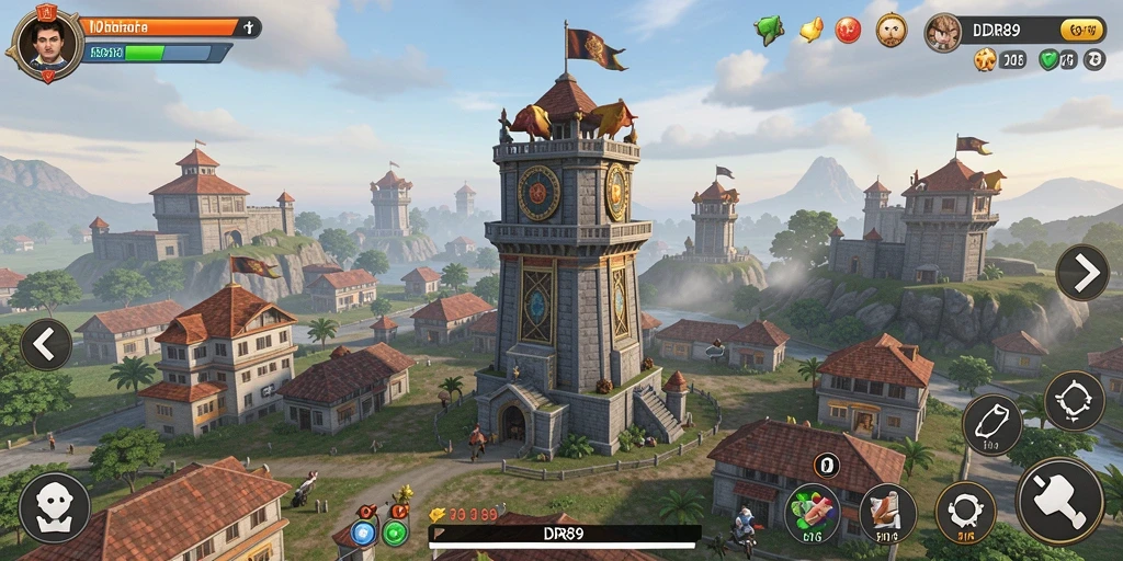 Tampilan gameplay seru dari IDR89 dalam genre Tower Defense.