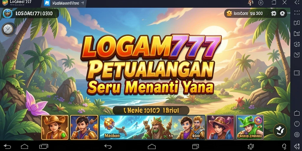Screenshot menampilkan aksi seru dalam game petualangan LOGAM777.
