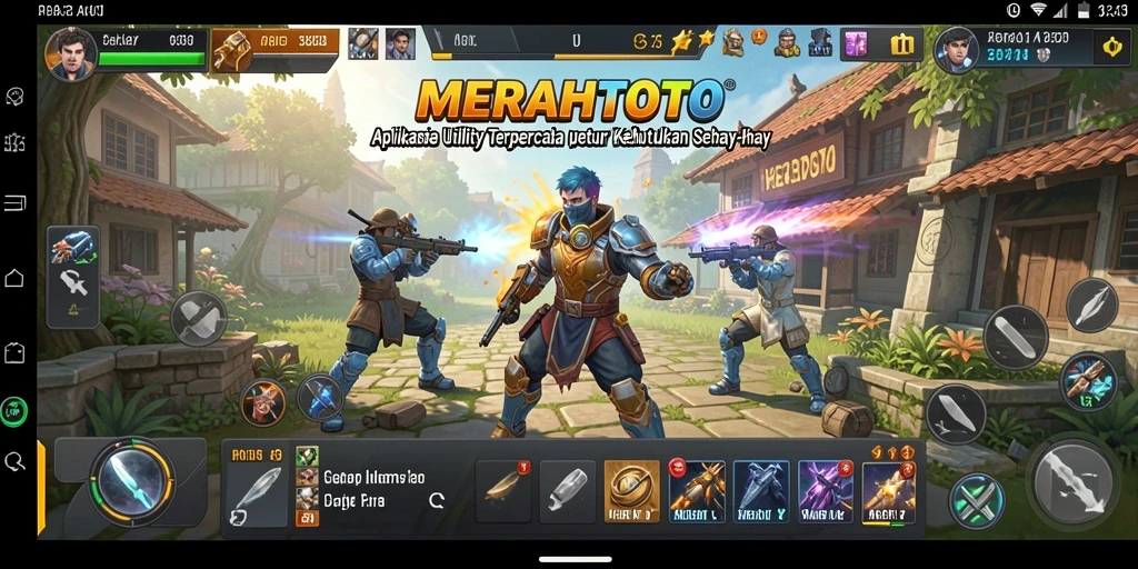 Tampilan antarmuka yang sederhana dan intuitif dari MERAHTOTO.