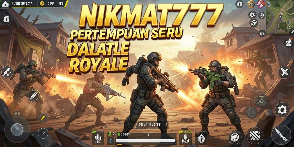 Tampilan epic dari pertarungan Battle Royale di NIKMAT777.
