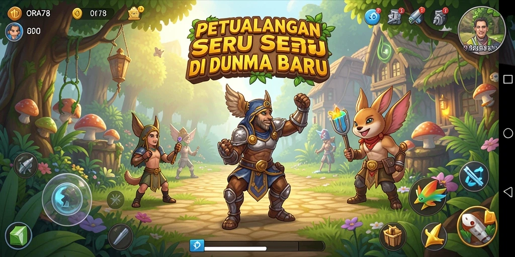 Screenshot gameplay ORA78 yang menampilkan petualangan mendebarkan.