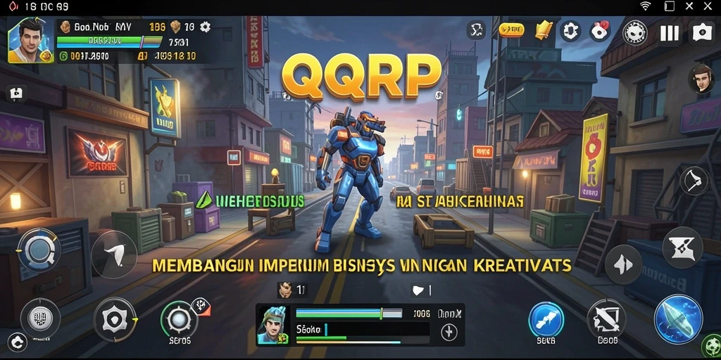 Tampilan gameplay QQRP yang mendebarkan dan penuh strategi bisnis.