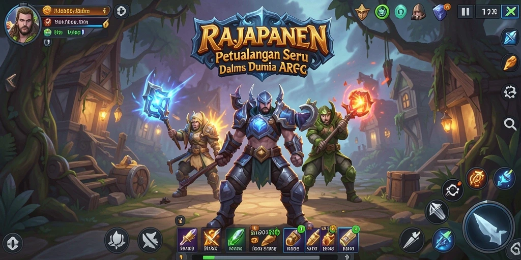 Tampilan gameplay seru dari RAJAPANEN dalam petualangan ARPG.