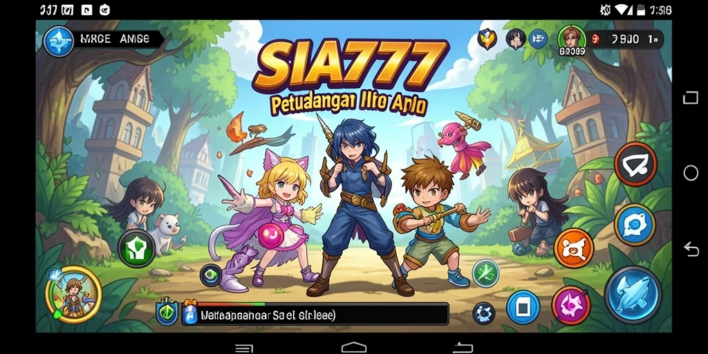 Screenshot SIA777 menampilkan aksi seru karakter di dunia anime.