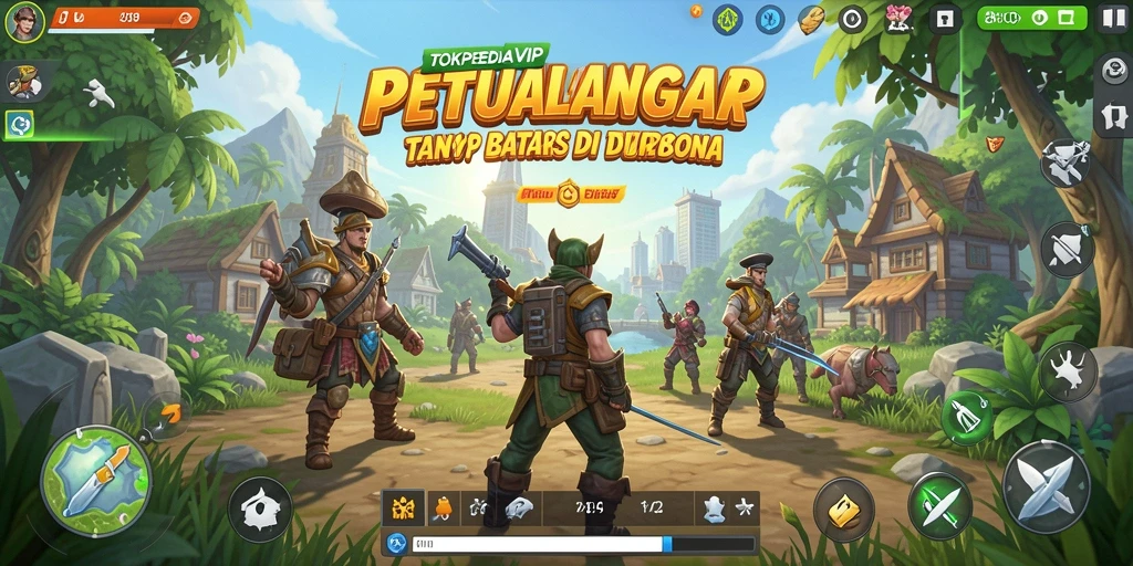 Tampilan gameplay Open World yang menakjubkan di TOKOPEDIAVIP.