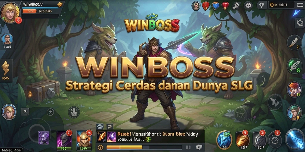 Tampilan gameplay menarik dalam WINBOSS yang menunjukkan strategi SLG.
