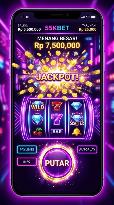Tangkapan layar fitur unggulan di aplikasi 55kbet.